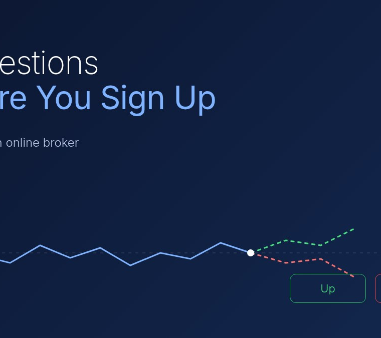 5 Questions to Ask Before Signing Up With an Online Broker